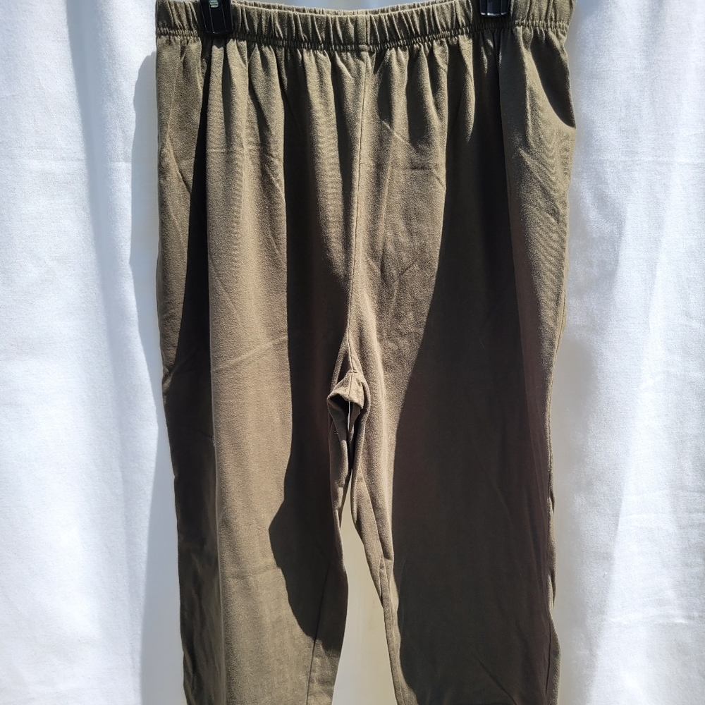 Woman Within Capri olive green